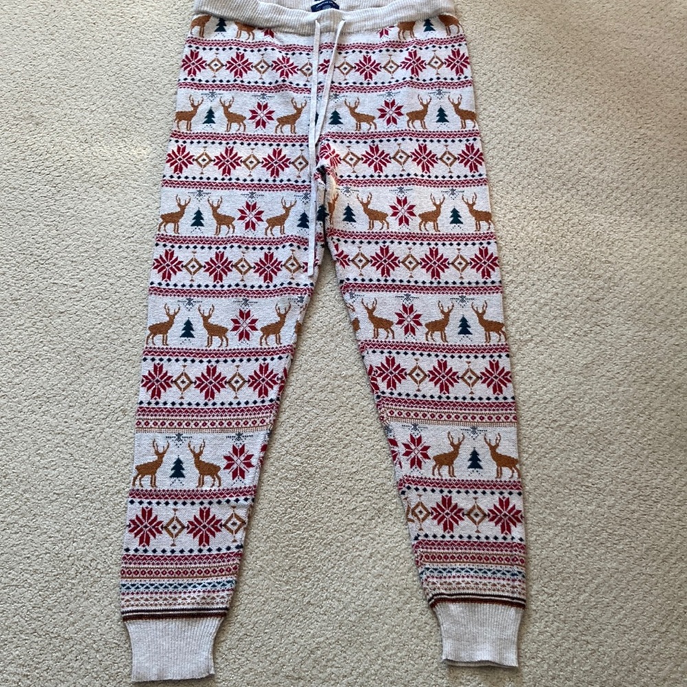 Anercian Eagle Christmas Winter Sweater Pants